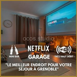 Luxury Cinephile - Netflix - 2 Balcons - Garage Privé - Minibar à Grenoble
