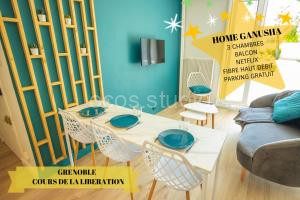 HOME GANUSHA COSY 3 CHAMBRES PARKING GRATUIT BALCON à Grenoble