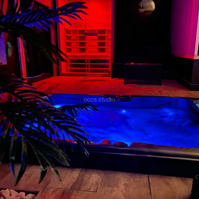Photo de La suite Grenoble spa jacuzzi et sauna privatif